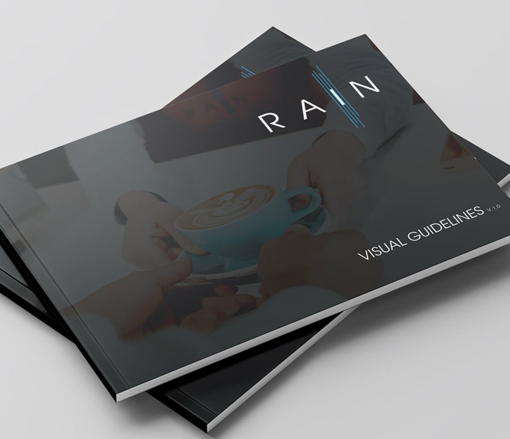 Rain Cafe, visual guideline