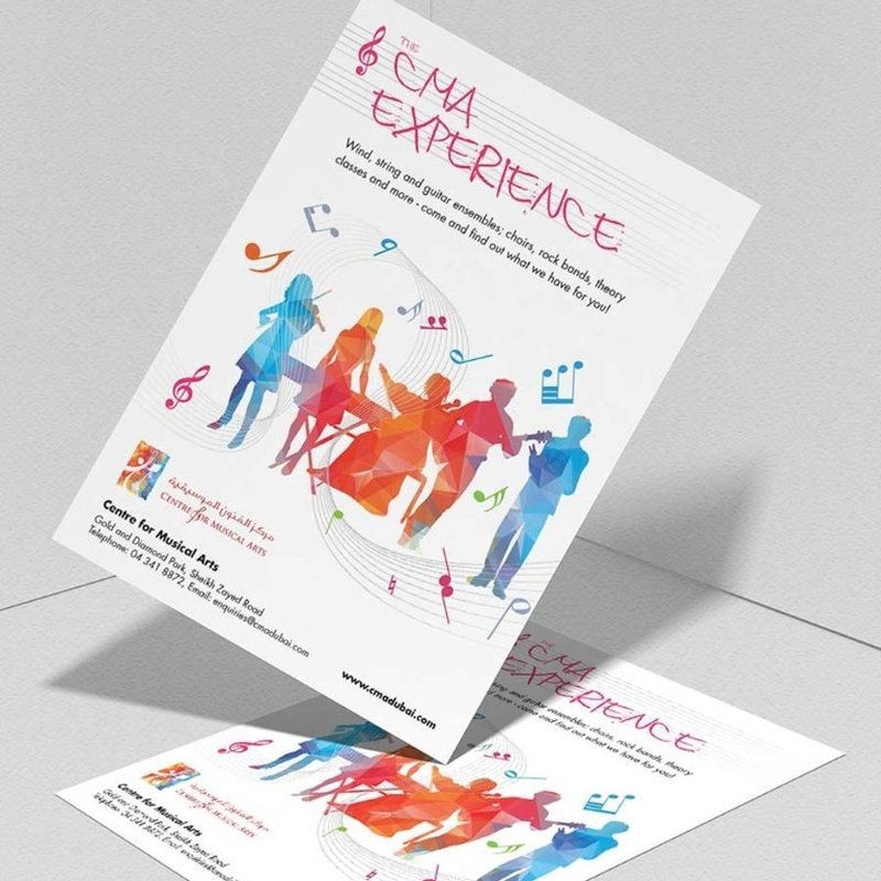 Centre for Musical Arts, promotional flyer